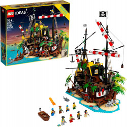 LEGO Ideas Pirates of Barracuda Bay 21322 Building Kit, Cool Pirate Shipwreck Model with Pirate Action Figures for Play and