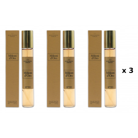 Paco Rabanne Milion Gold REYES QUEENS Milioni D`Oro 33 ml Pack 3 Unidades Q112P3 - 2