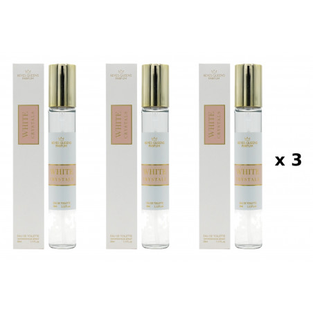 White Crystals 33ml Pack 3 Unidades equivalent perfume Reyes Queens