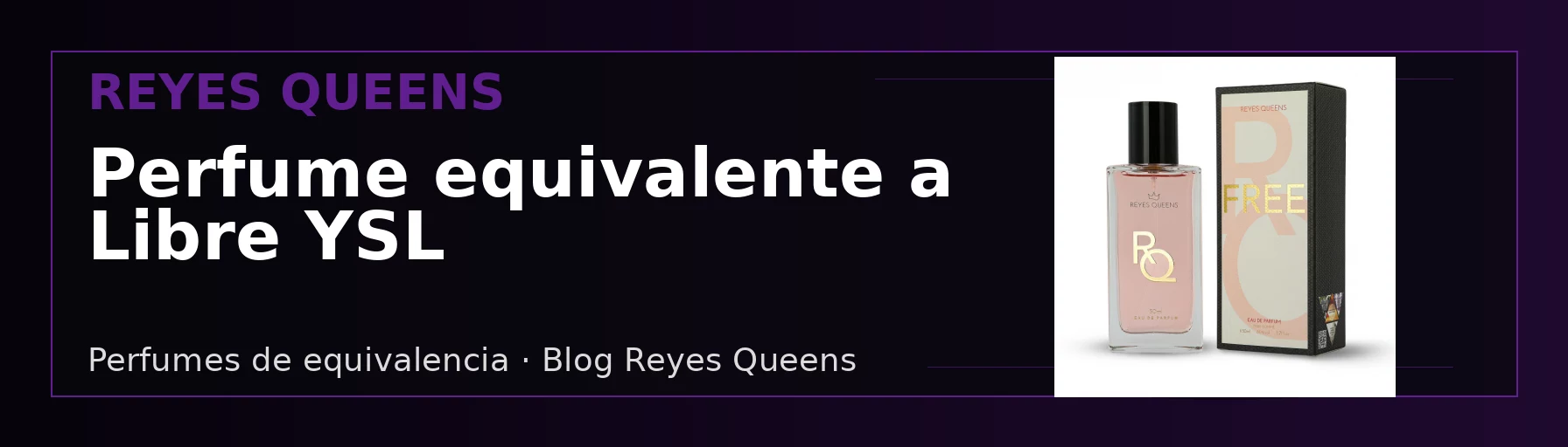 Perfume equivalente a Libre YSL: floral elegante para mujer