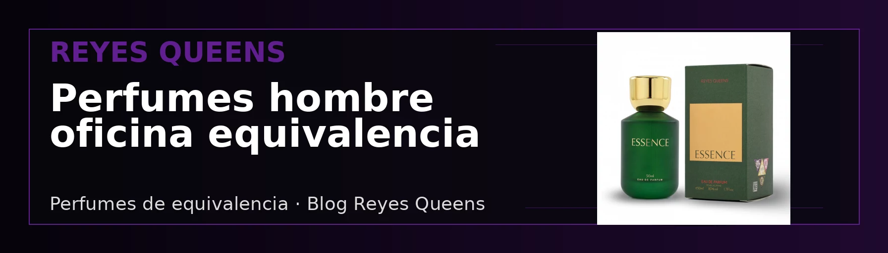 Perfumes de equivalencia para hombre en oficina y diario